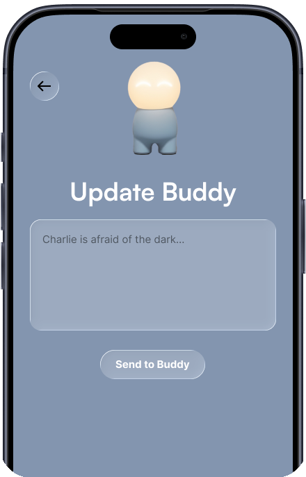 Tell Buddy what matters screen